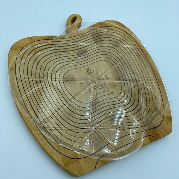 Bonnie & Pop Wooden Apple Collapsible Fruit Basket, New in box - Picture 6 of 9